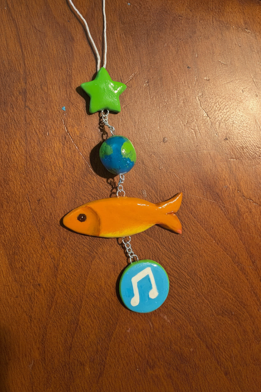 Frutiger Aero Fish Keychains